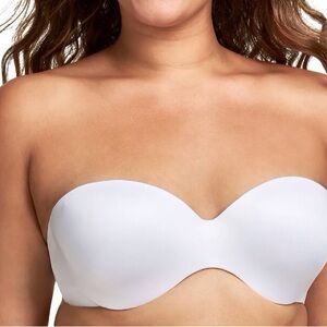 Maidenform full coverage strapless underwire bra size 38B white